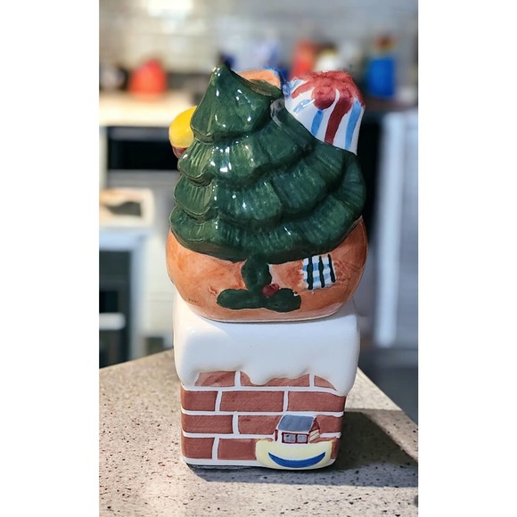 RARE PORTMERION A CHRISTMAS STORY SANTA STACKING SALT/PEPPER SHAKERS - Picture 3 of 8